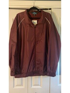 NWT Tri-Mountain Windbreaker/Coaches Jacket Maroon XXL
